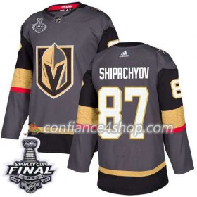 Adidas Maillot de Hockey Vegas Golden Knights Vadim Shipachyov 97 Gris 2018 Stanley Cup Final Patch Authentic - Homme